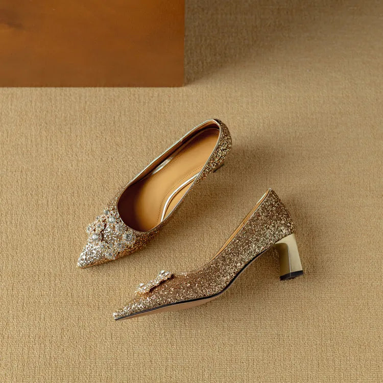 Elvira | Zapatos de salón con lentejuelas