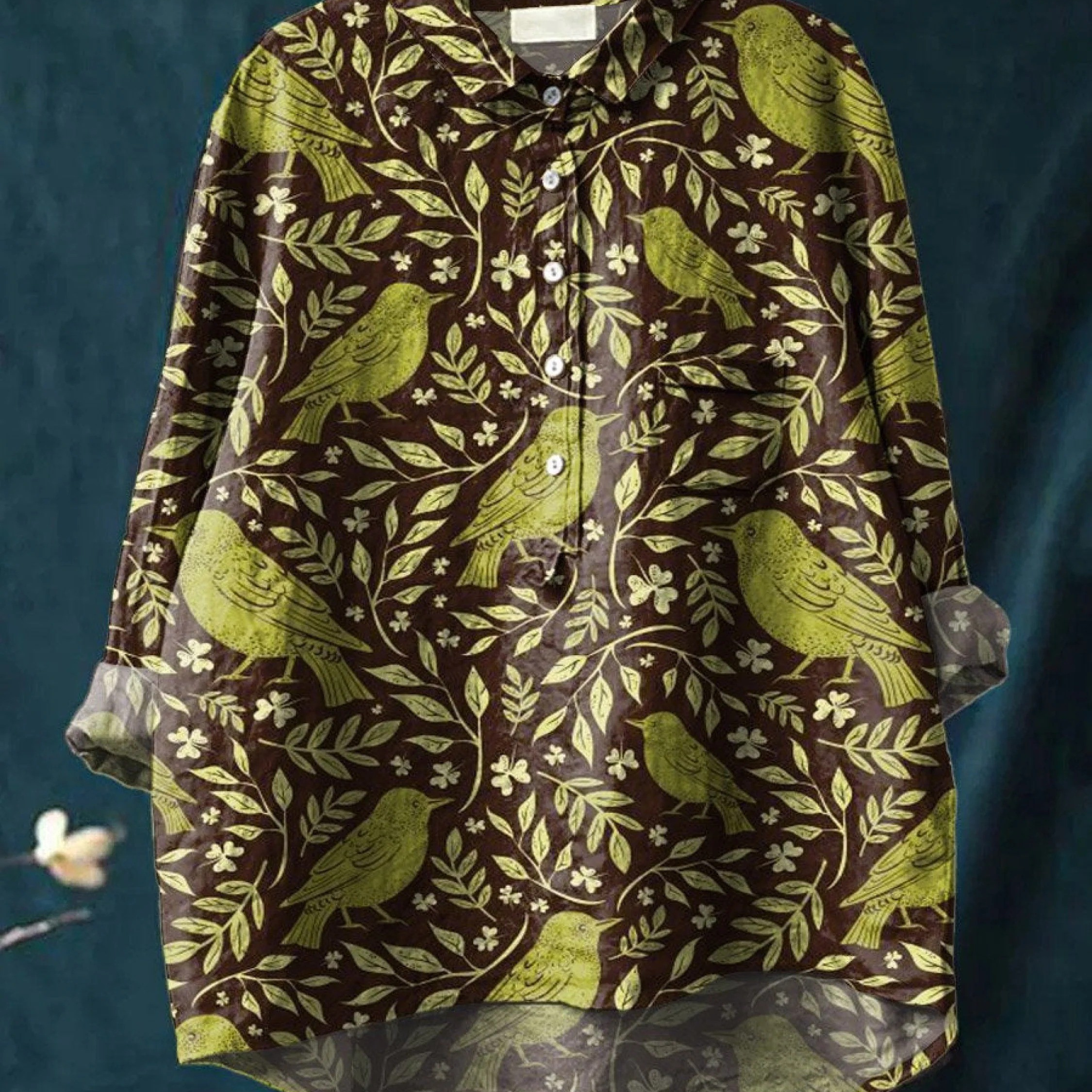 Encarnación | Blusa informal vintage con estampado floral