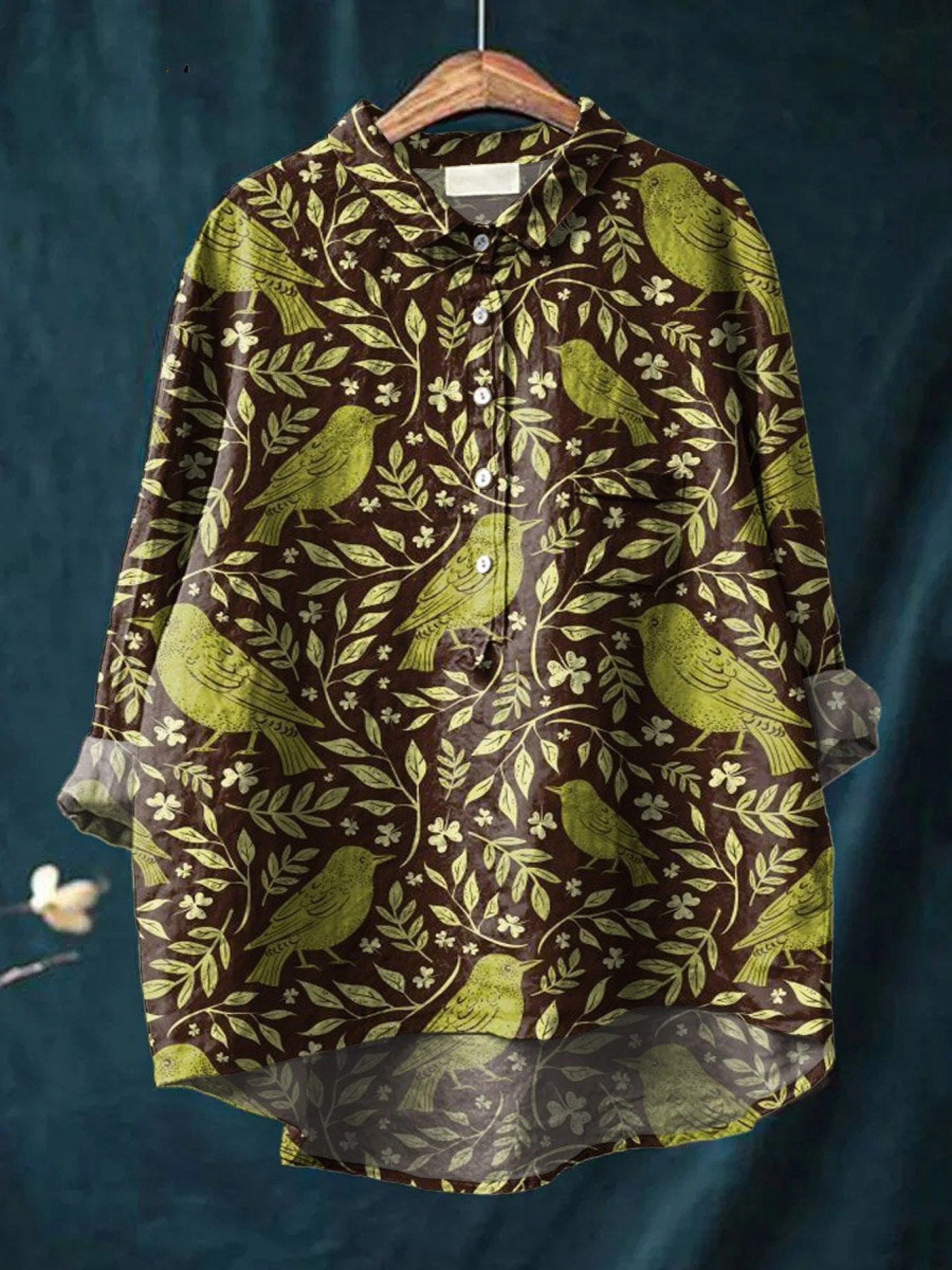Encarnación | Blusa informal vintage con estampado floral