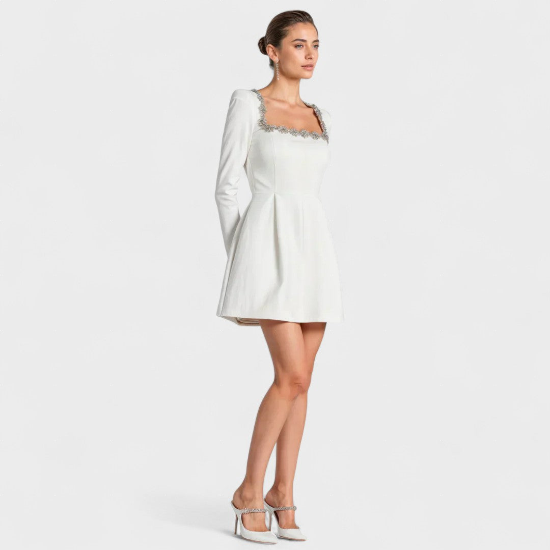 Engracia | Vestido corto de satén