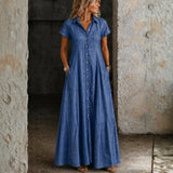 Erica | Vestido largo de denim