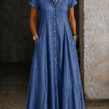 Erica | Vestido largo de denim