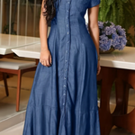Erica | Vestido largo de denim