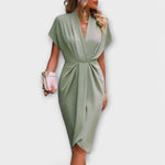 Esmeralda | Vestido midi cruzado