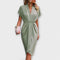 Esmeralda | Vestido midi cruzado