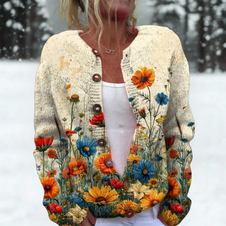 Esperanza | Cárdigan de flores silvestres