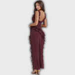 Ester | Vestido largo chic con abertura