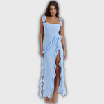 Ester | Vestido largo chic con abertura