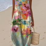 Estíbaliz | Vestido midi multicolor versátil