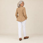 Estrella | Chaqueta con volantes y estampado western, vista de espaldas