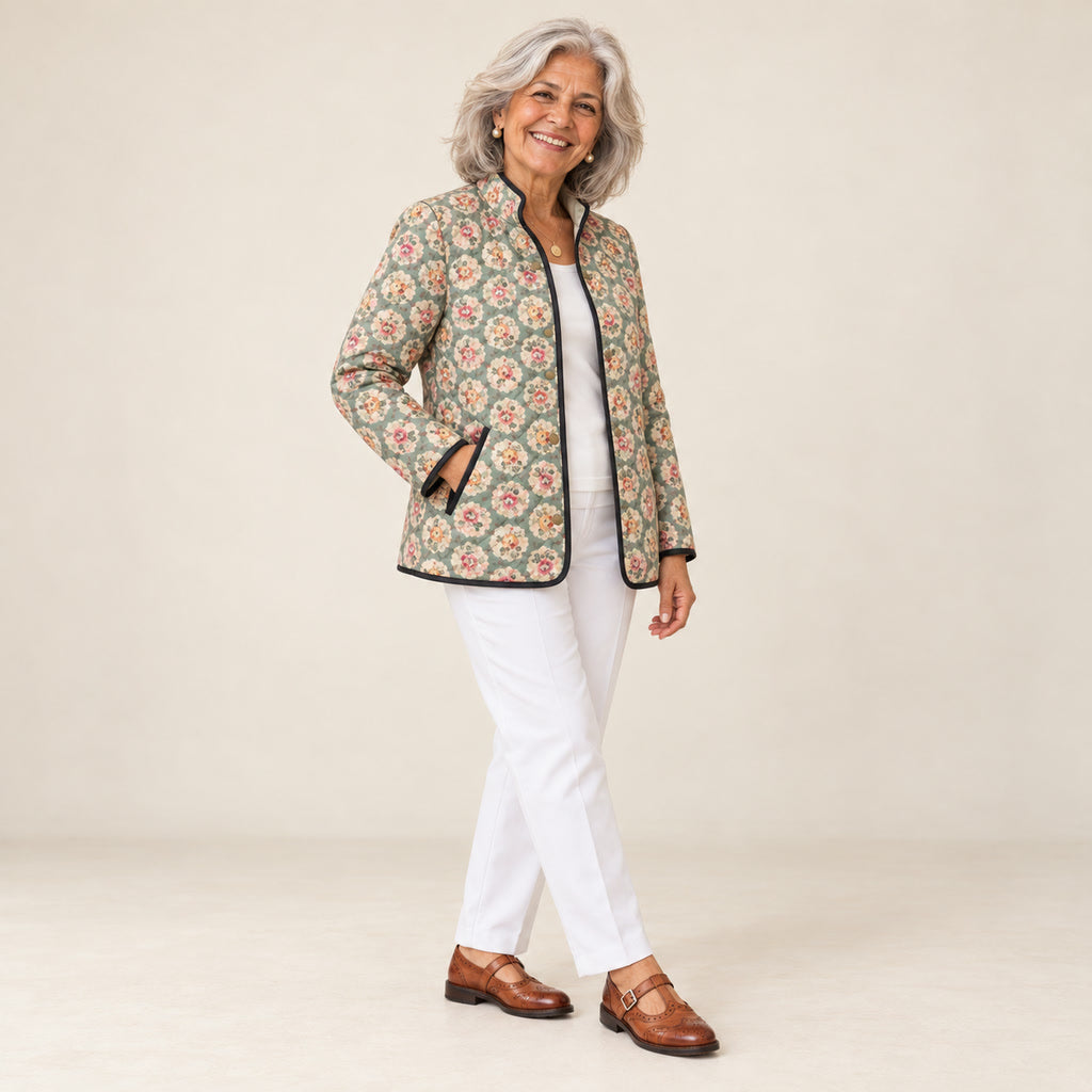 Evelia | Chaqueta acolchada, vista de tres cuartos