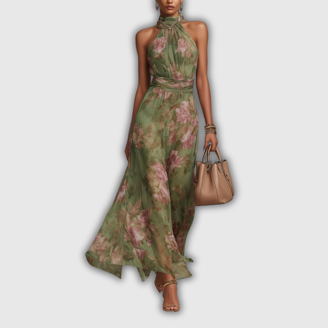Evelia Lourdes | Vestido de verano de flores elegante