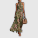 Evelia Lourdes | Vestido de verano de flores elegante