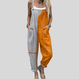 Fátima | Peto colorblock gris y naranja