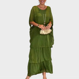 Fátima | Vestido de gasa elegante estilo bohemio para el día a día