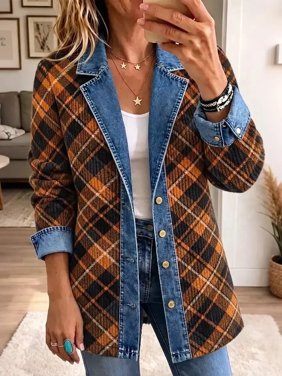 Fernanda | Chaqueta vaquera con estampados gráficos