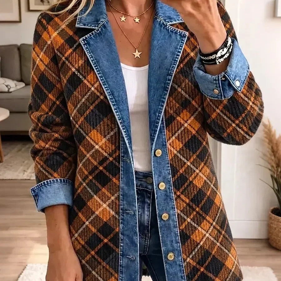 Fernanda | Chaqueta vaquera con estampados gráficos