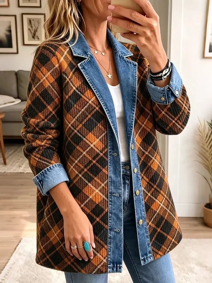 Fernanda | Chaqueta vaquera con estampados gráficos