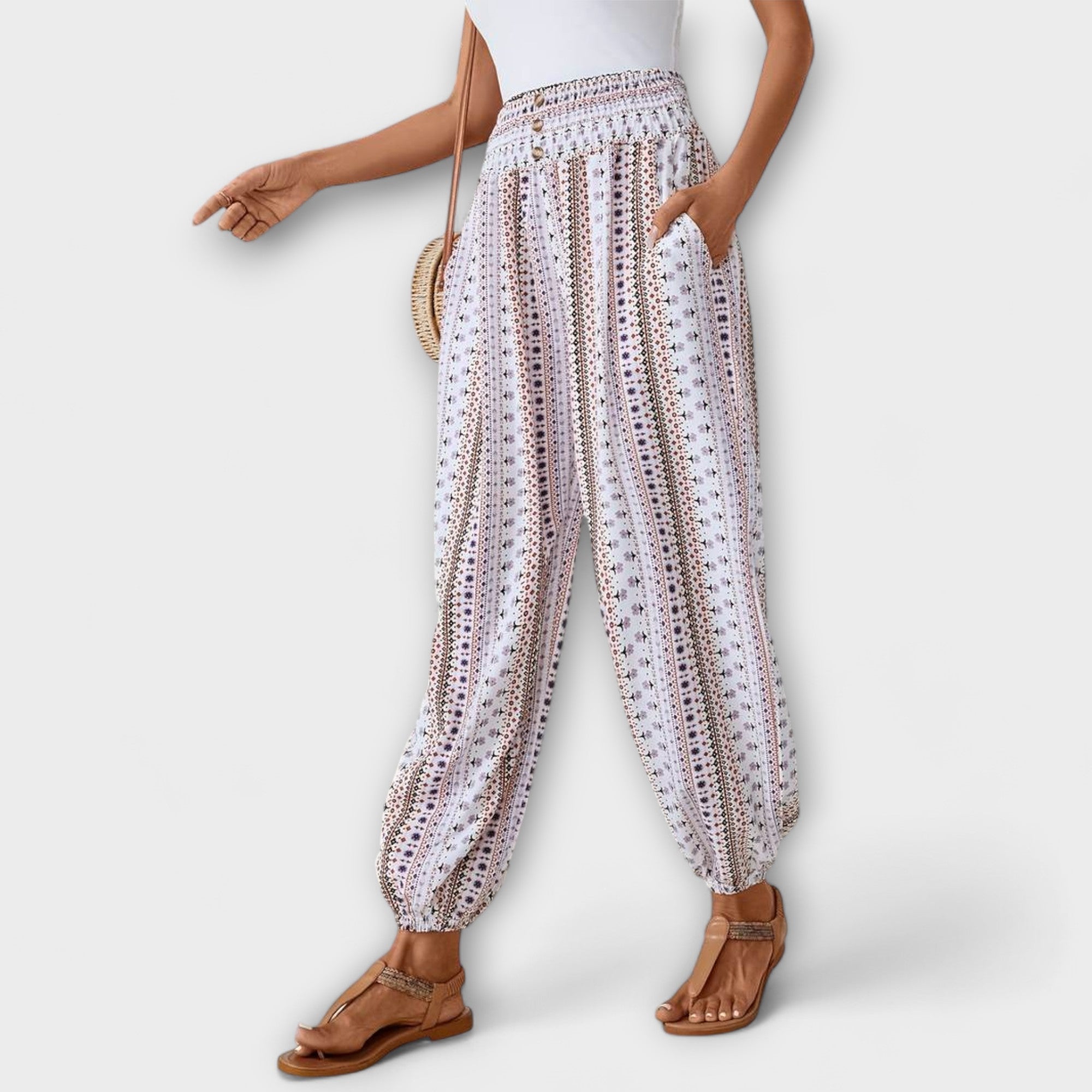 Florencia | Pantalón con estampado étnico