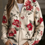 Francisca | Cárdigan con estampado de rosas vintage