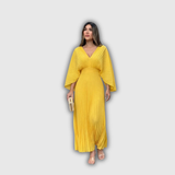 Francisca | Vestido largo plisado lleno de elegancia