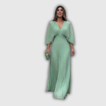 Francisca | Vestido largo plisado lleno de elegancia