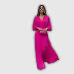 Francisca | Vestido largo plisado lleno de elegancia
