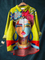 Gadea | Blusa informal con estampado de retrato de Frida al estilo pintura al óleo