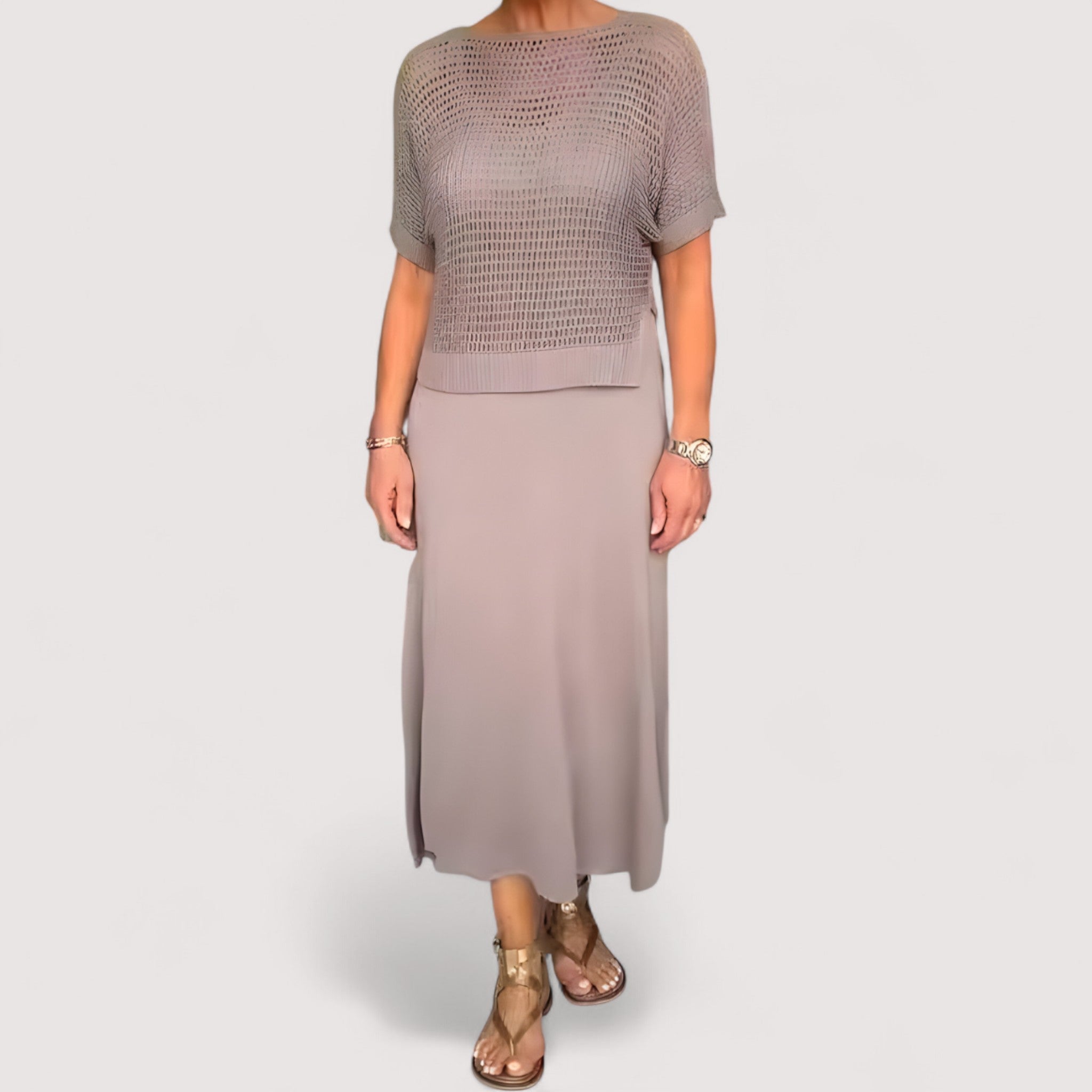 Garazi | Vestido de verano con cuerpo de punto