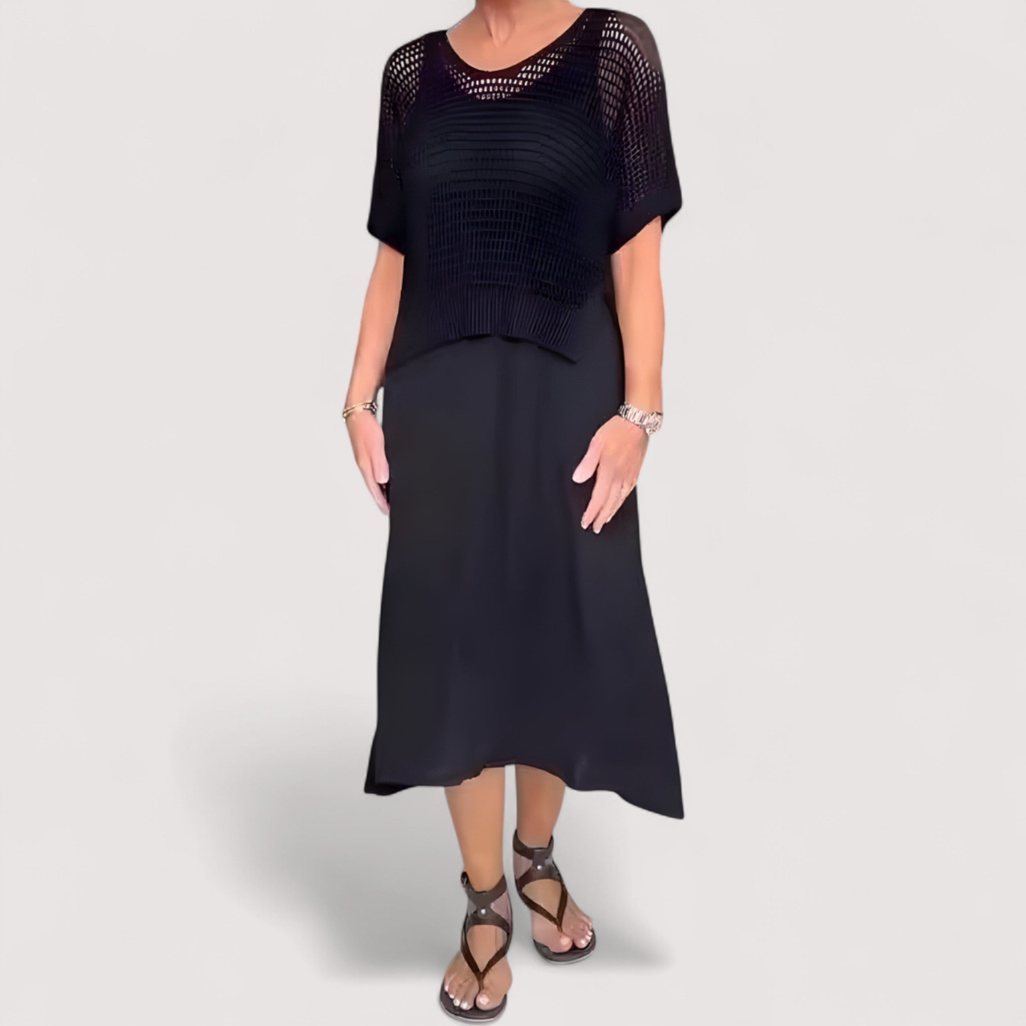 Garazi | Vestido de verano con cuerpo de punto