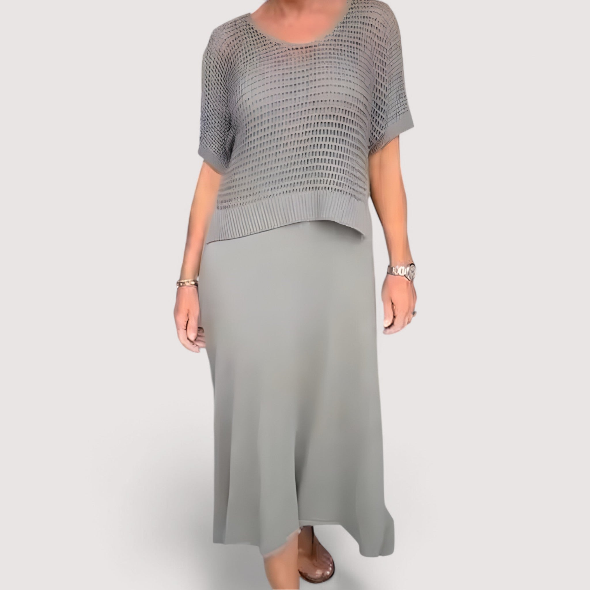 Garazi | Vestido de verano con cuerpo de punto