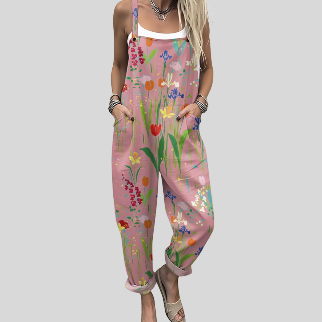 Garazi | Peto rosa con flores silvestres