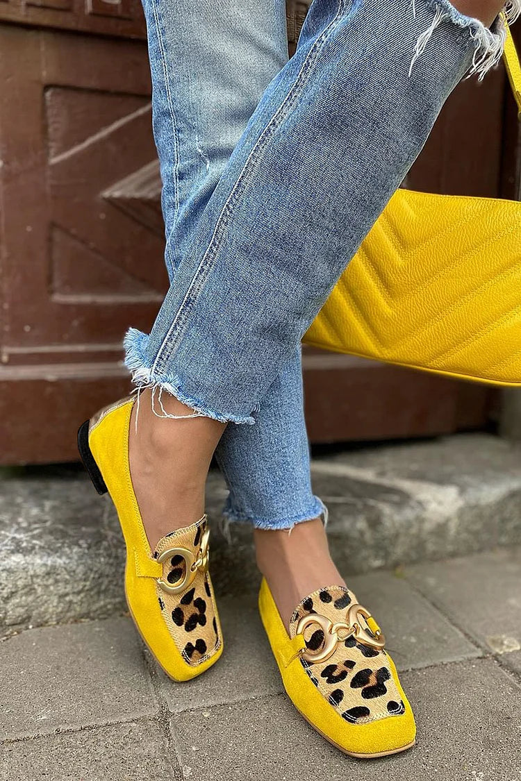 Gema | Mocasín con estampado animal