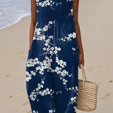 Georgina | Vestido midi elegante con estampado floral