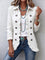 Gertrudis | Chaqueta marfil con bordado floral y volantes