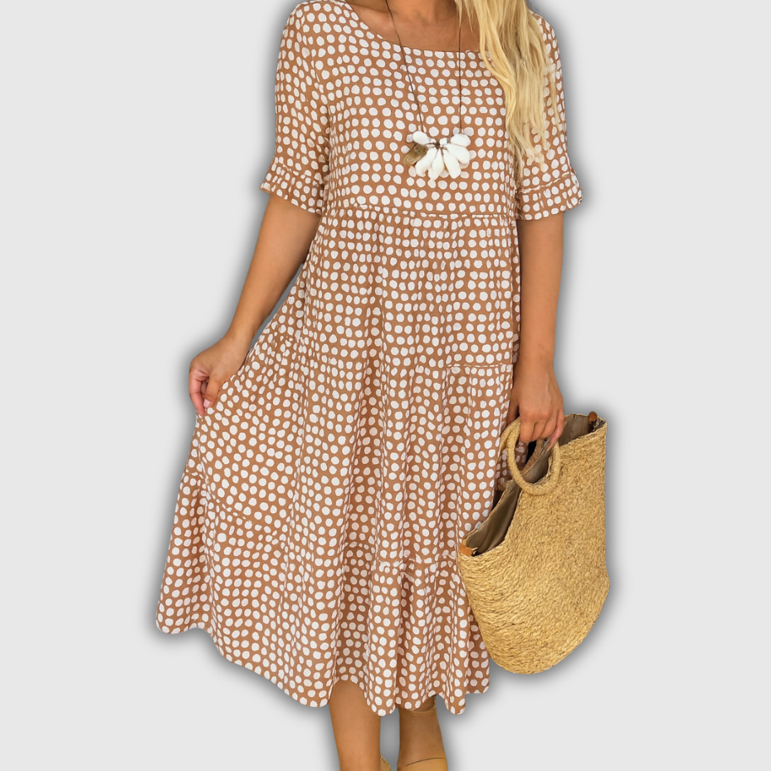 Gisela Esperanza | Vestido midi de manga corta