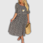 Gisela Esperanza | Vestido midi de manga corta