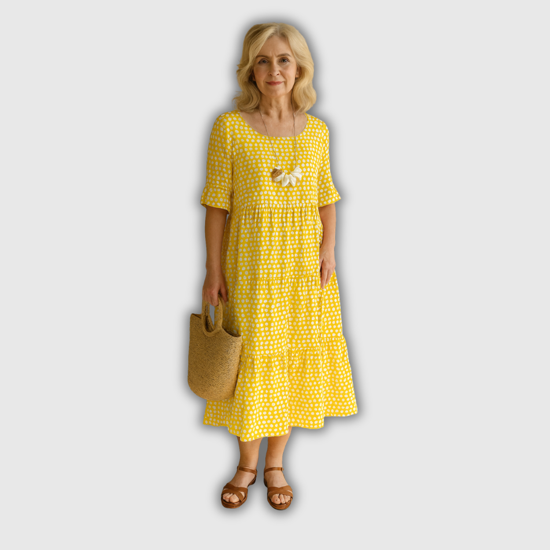 Gisela Esperanza | Vestido midi de manga corta