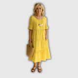 Gisela Esperanza | Vestido midi de manga corta