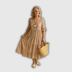 Gisela Esperanza | Vestido midi de manga corta