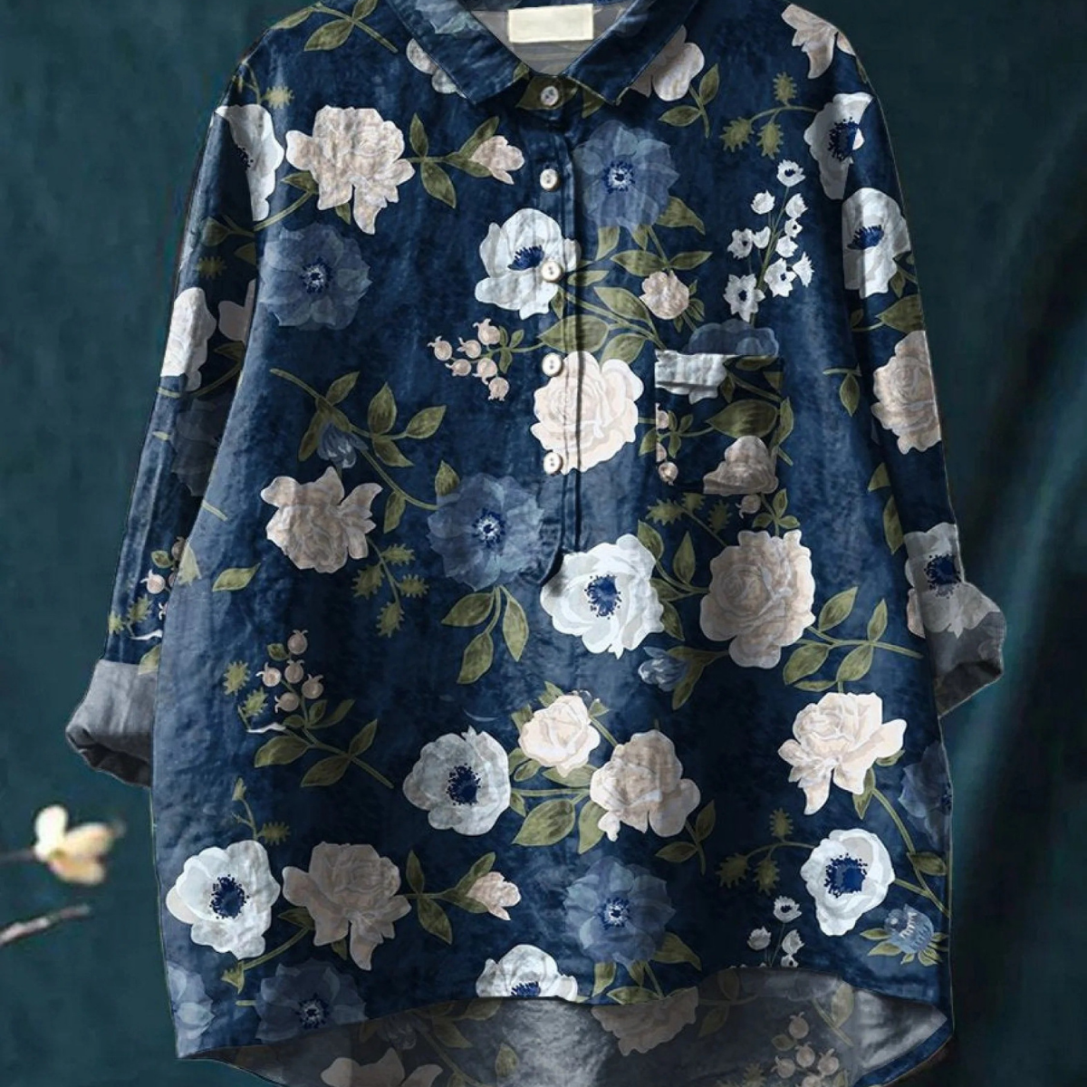 Gumersinda | Blusa holgada con estampado floral