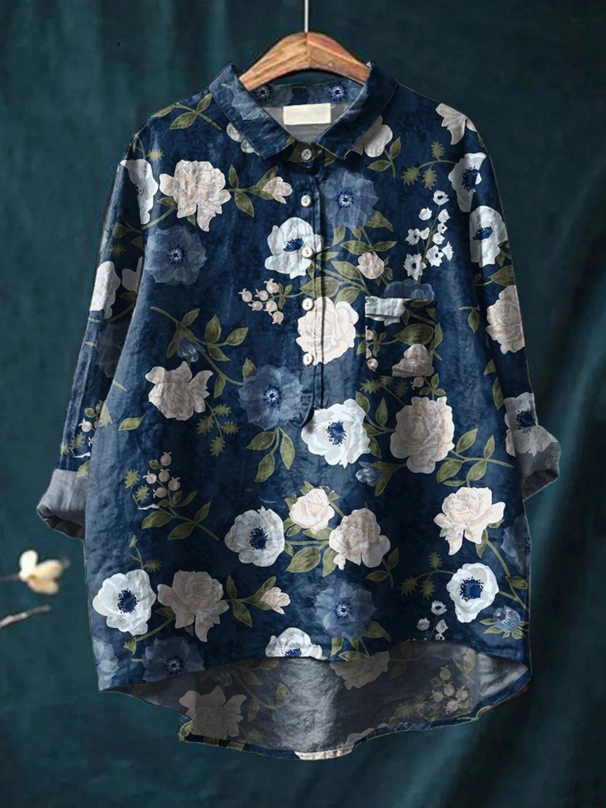 Gumersinda | Blusa holgada con estampado floral