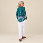 Hilda | Jersey con estampado floral, vista de espaldas