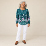 Hilda | Jersey con estampado floral, vista de frente