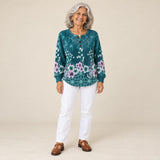 Hilda | Jersey con estampado floral, vista de frente