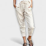 Hortensia | Pantalón de lino mezclado con algodón