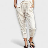 Hortensia | Pantalón de lino mezclado con algodón