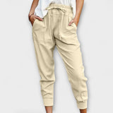 Hortensia | Pantalón de lino mezclado con algodón