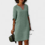 Hortensia | Vestido chic y cómodo con escote en V