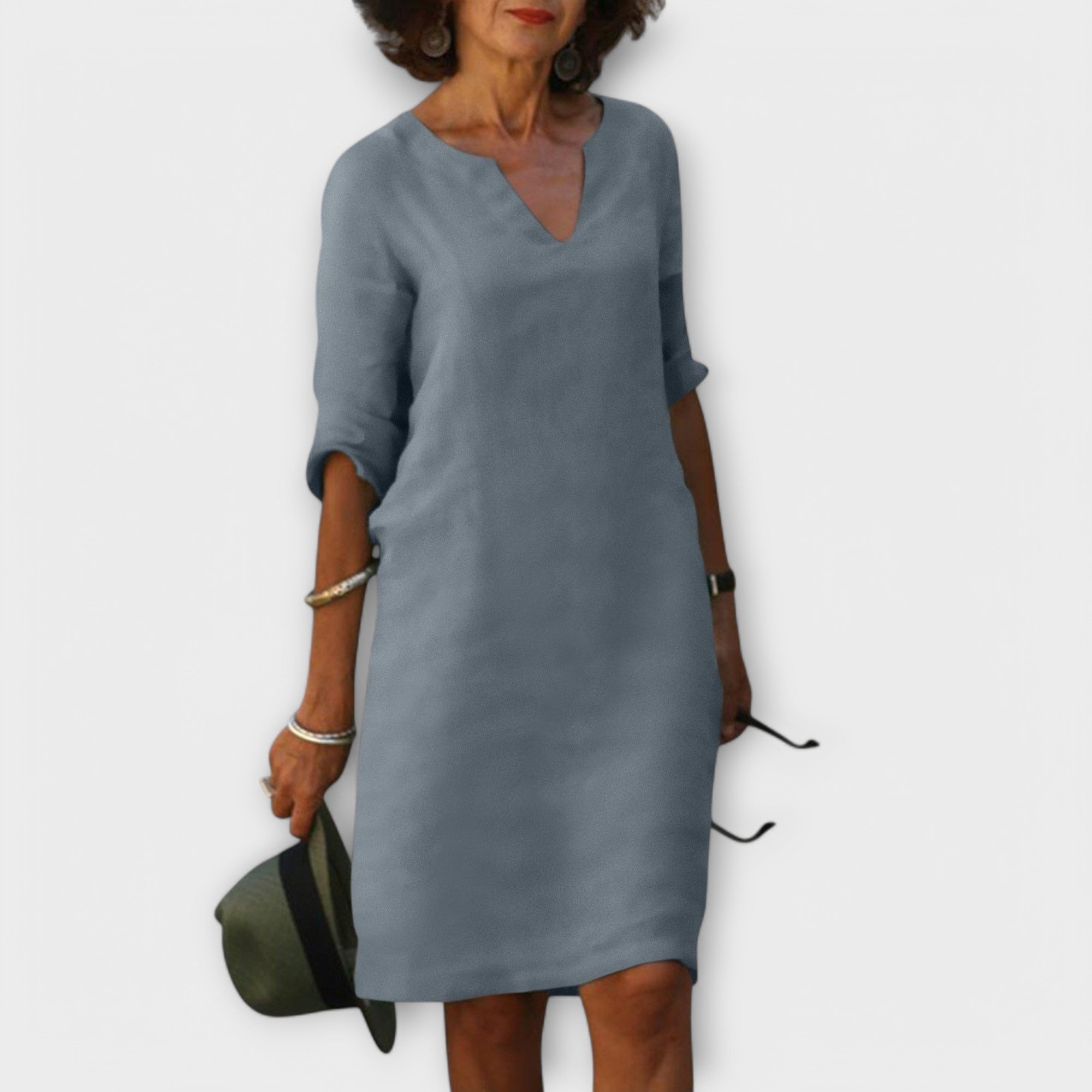 Hortensia | Vestido chic y cómodo con escote en V